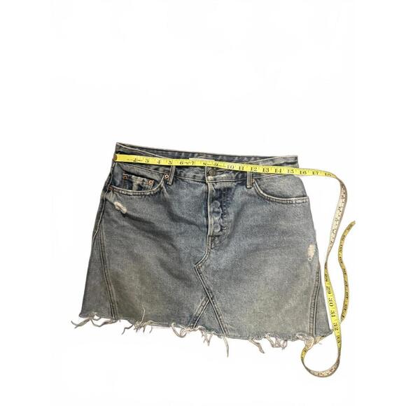 GRLFRND Eva denim mini skirt sz 28 - Picture 2 of 6